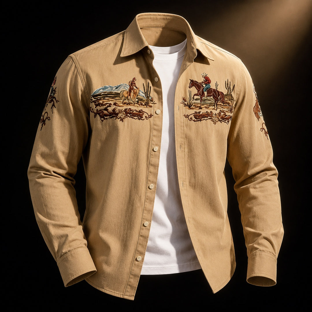 Frontier Embroidered Western Shirt — ce_soul_s3_01