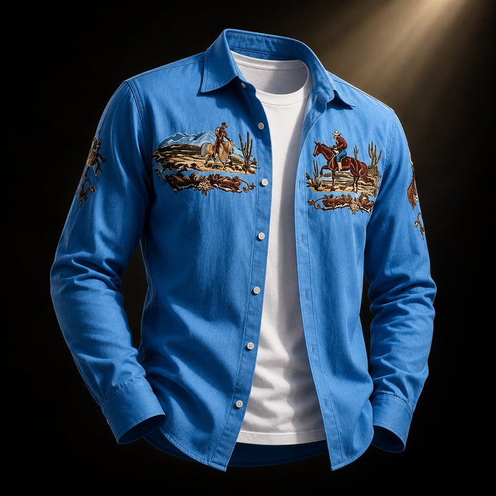 Frontier Embroidered Western Shirt — ce_soul_s3_01
