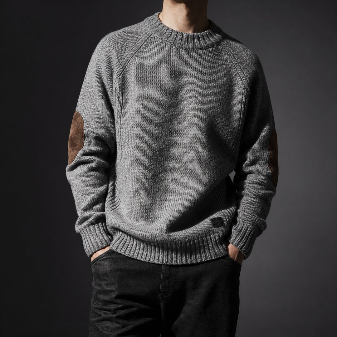 Gomito Elbow-Patch Knit Sweater — ce_studio_01