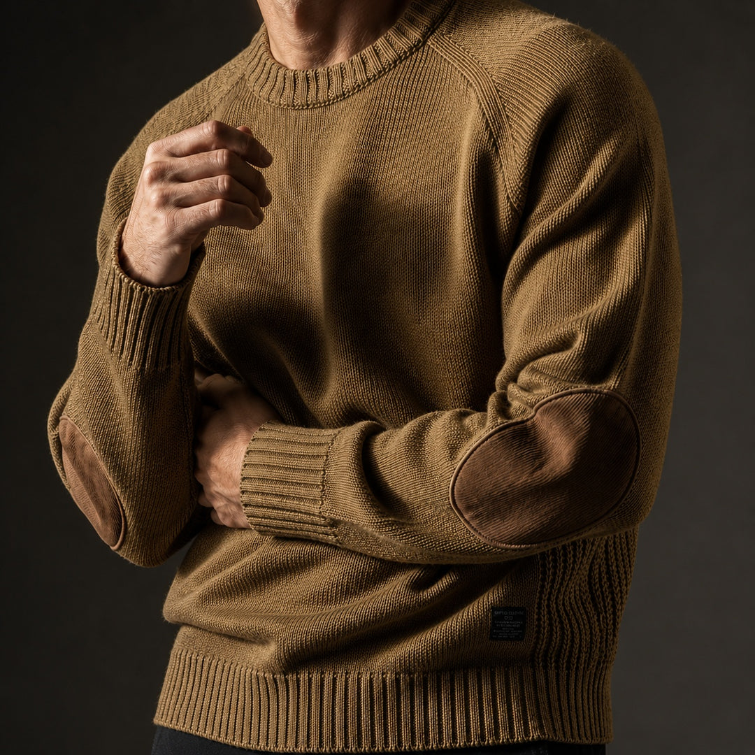 Gomito Elbow-Patch Knit Sweater — ce_studio_01