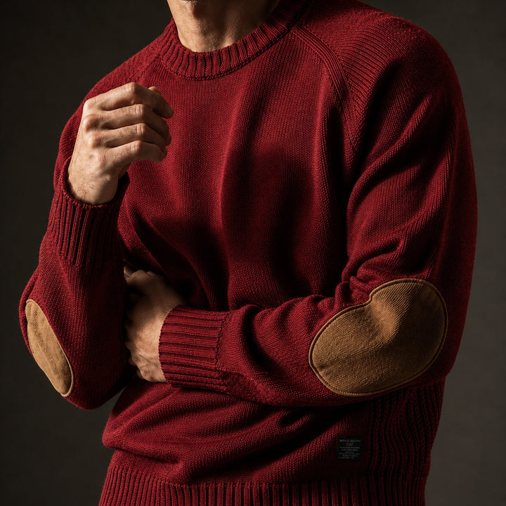 Gomito Elbow-Patch Knit Sweater — ce_studio_01