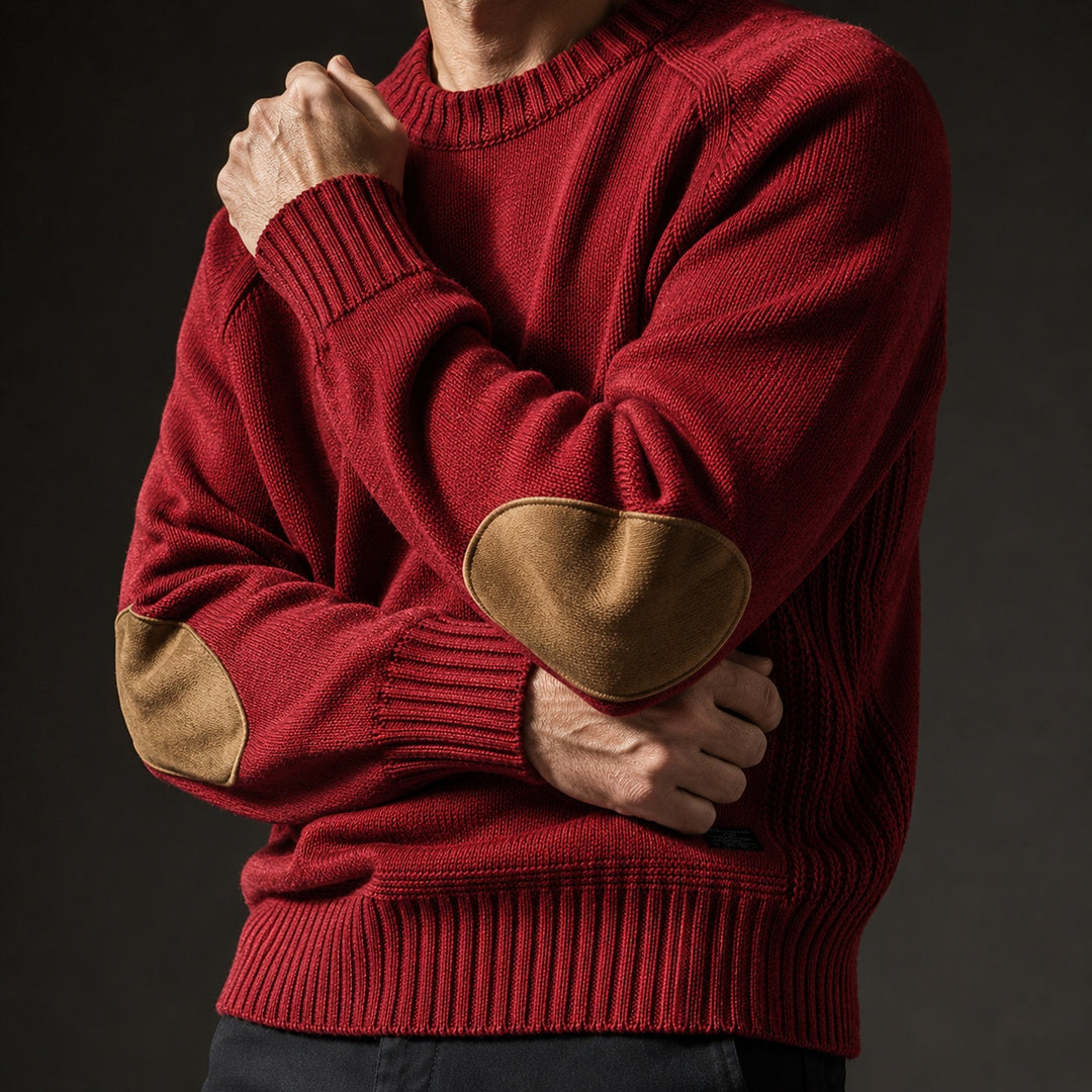 Gomito Elbow-Patch Knit Sweater — ce_studio_01