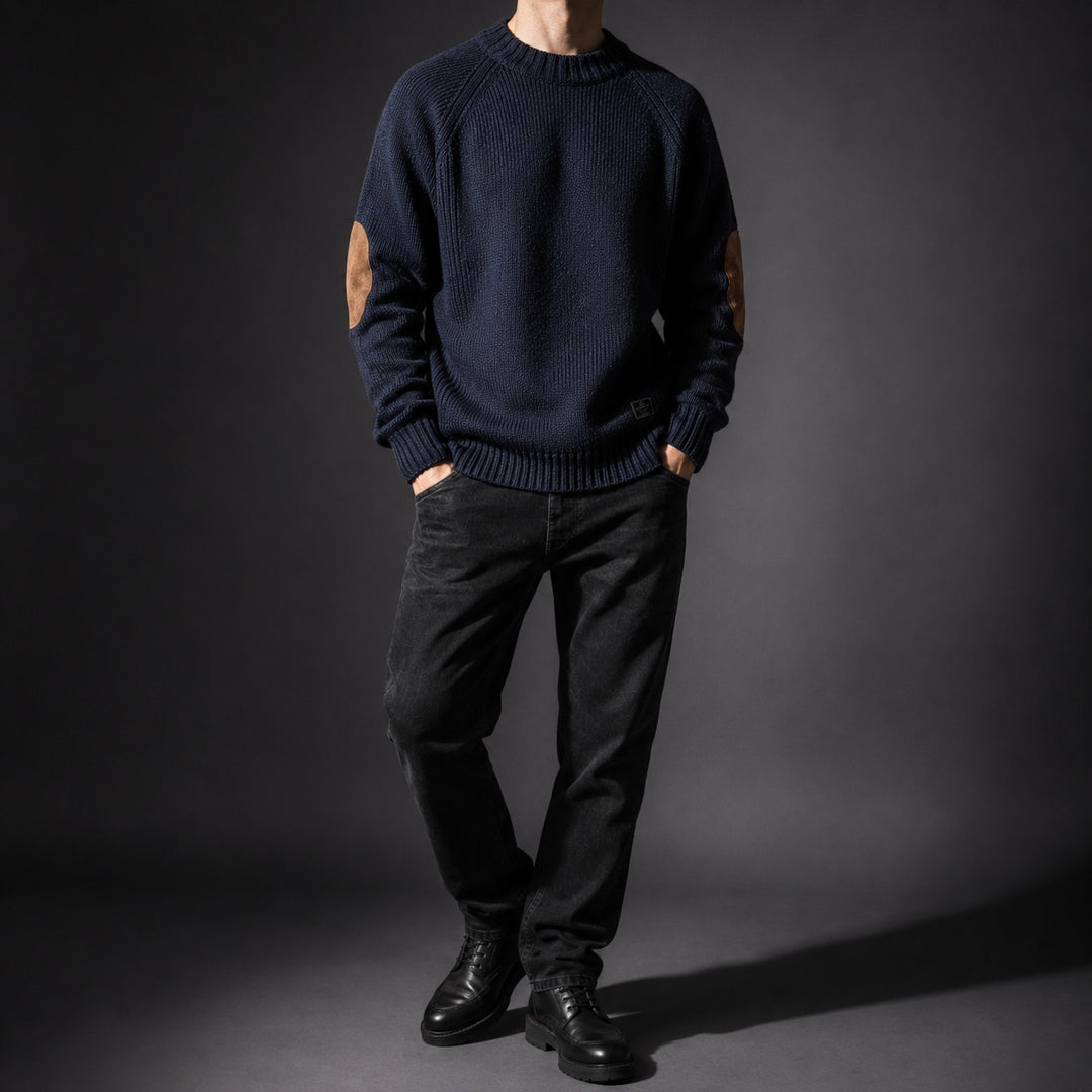 Gomito Elbow-Patch Knit Sweater — ce_studio_01