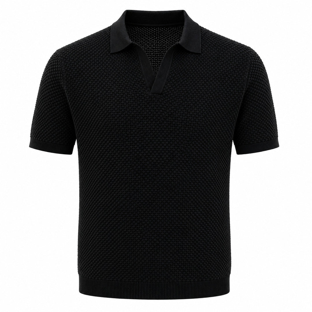 Granello Textured Knit Polo — ce_wb_01