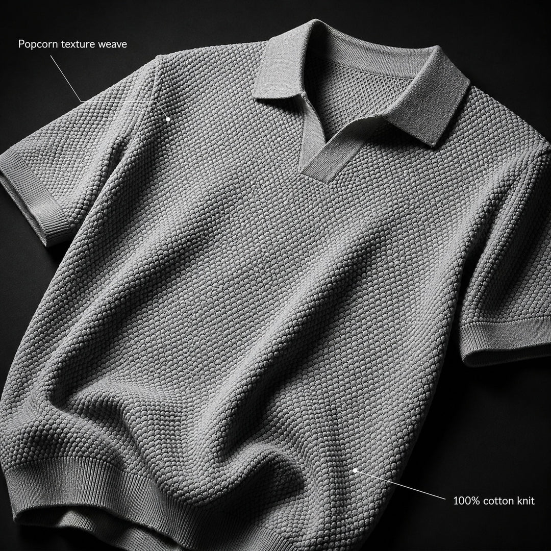 Granello Textured Knit Polo — ce_metastatic_01