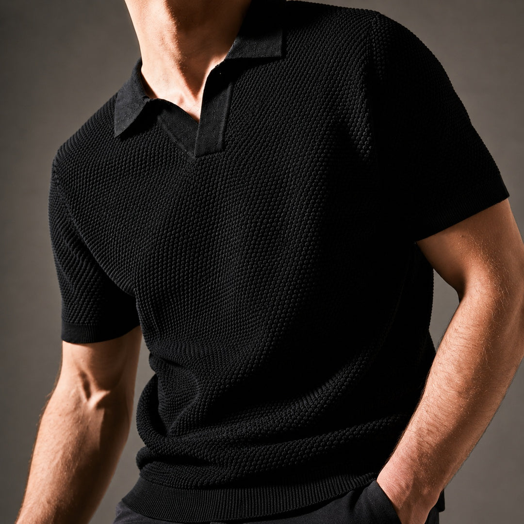 Granello Textured Knit Polo — ce_studio_01