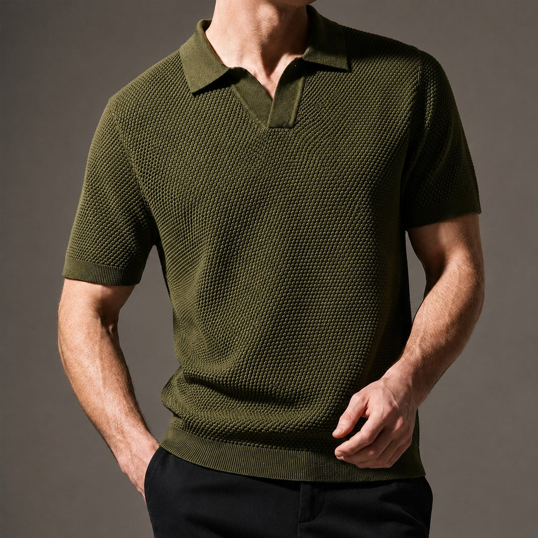 Granello Textured Knit Polo — ce_studio_01