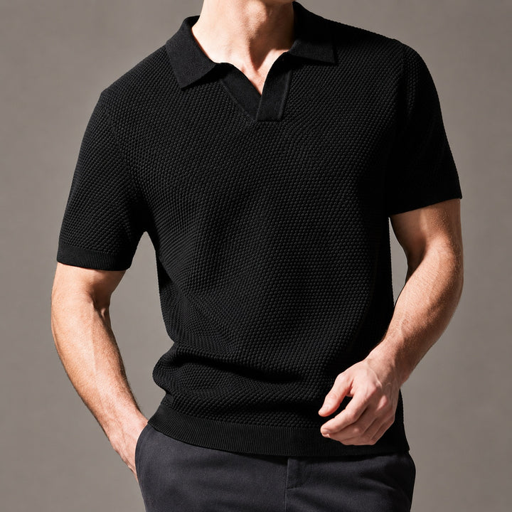 Granello Textured Knit Polo — ce_studio_01