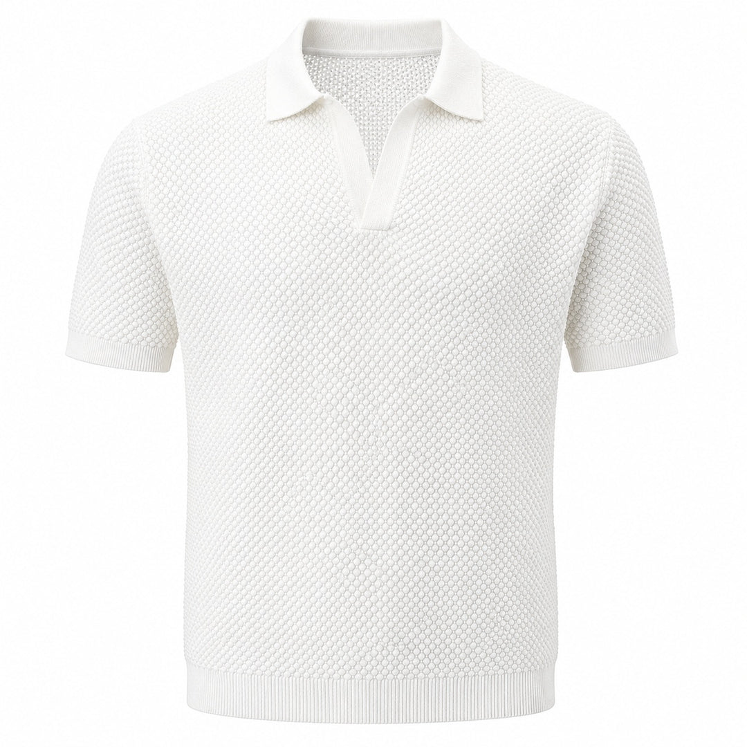 Granello Textured Knit Polo — ce_wb_01