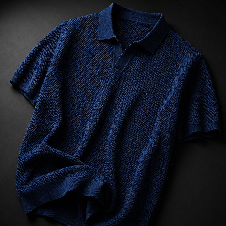 Granello Textured Knit Polo — ce_metastatic_05
