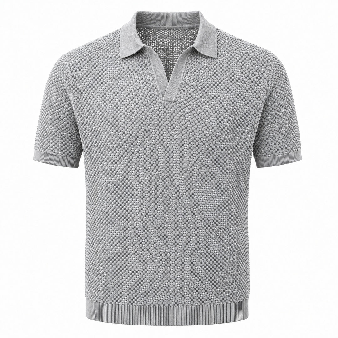 Granello Textured Knit Polo — ce_wb_01