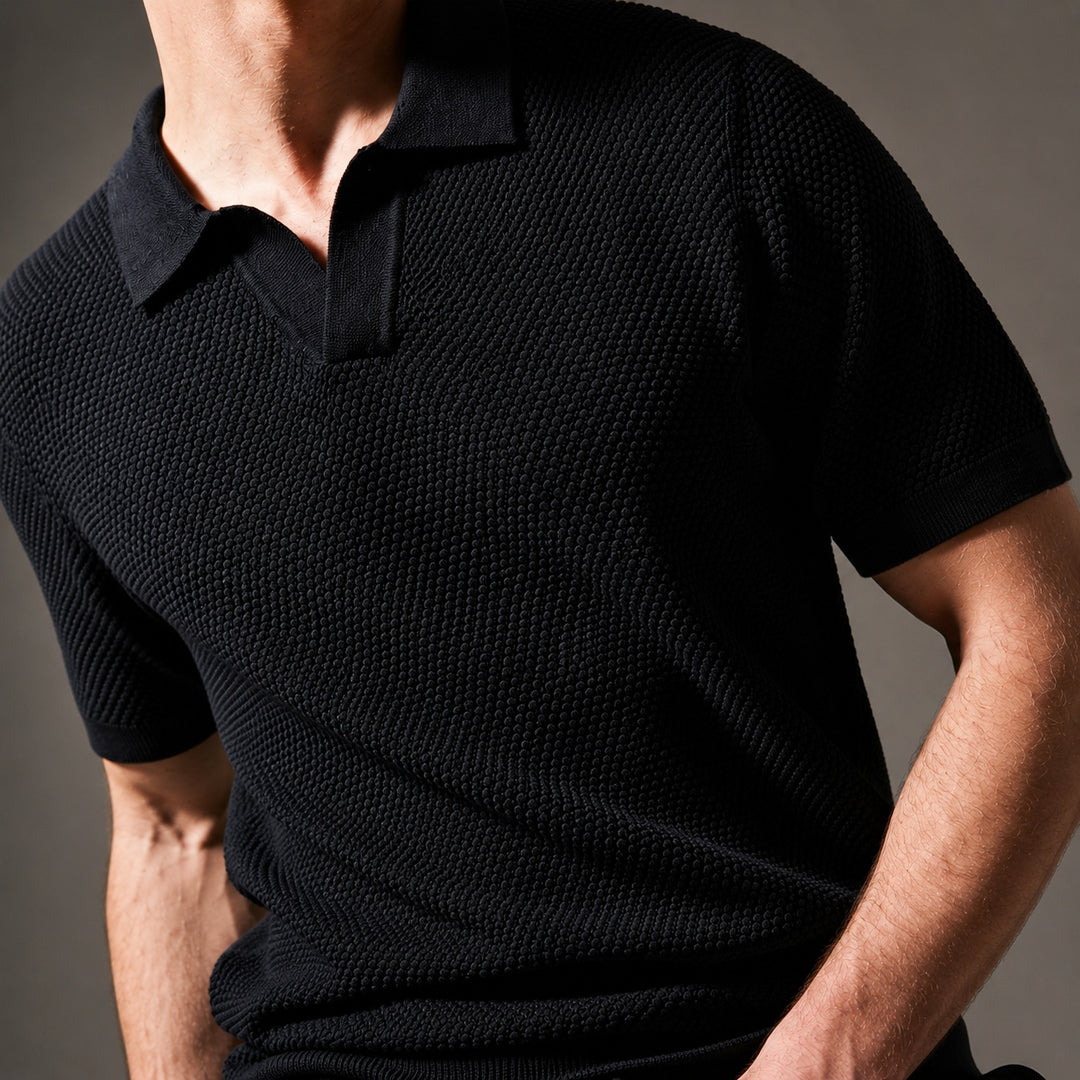 Granello Textured Knit Polo — ce_studio_01