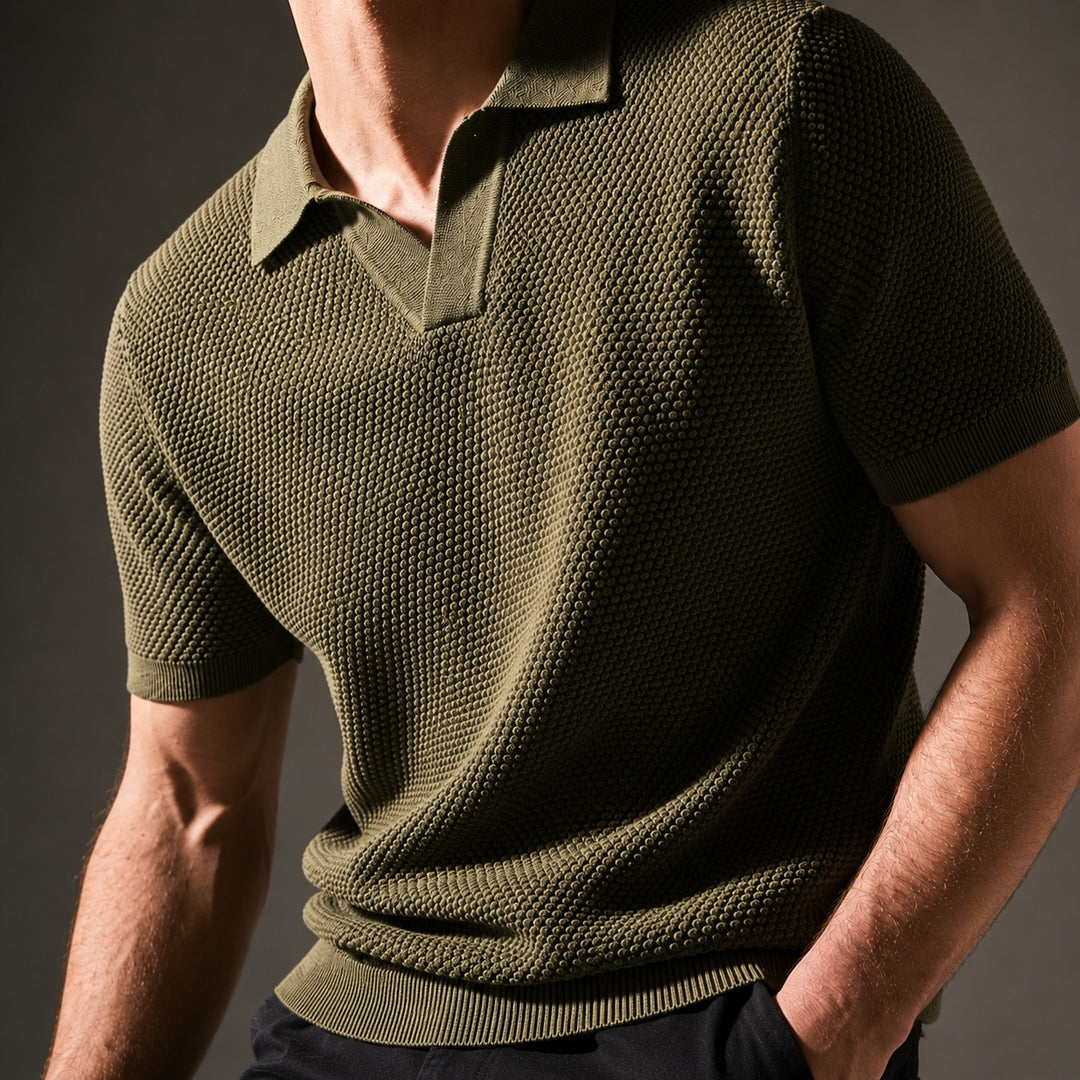 Granello Textured Knit Polo — ce_studio_01