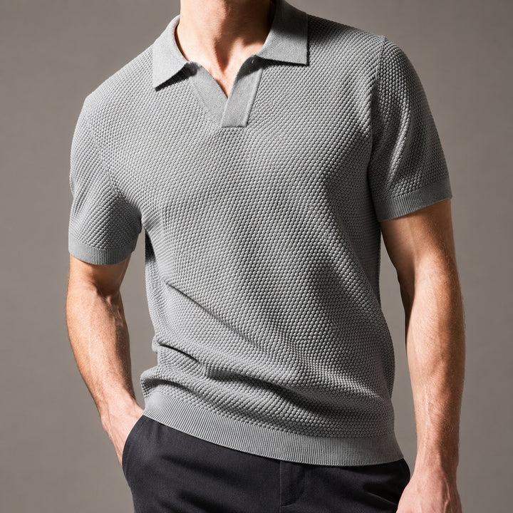 Granello Textured Knit Polo — ce_studio_06