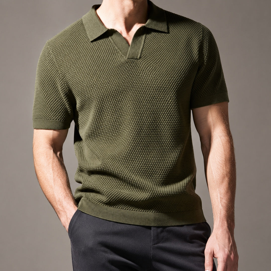 Granello Textured Knit Polo — ce_studio_07