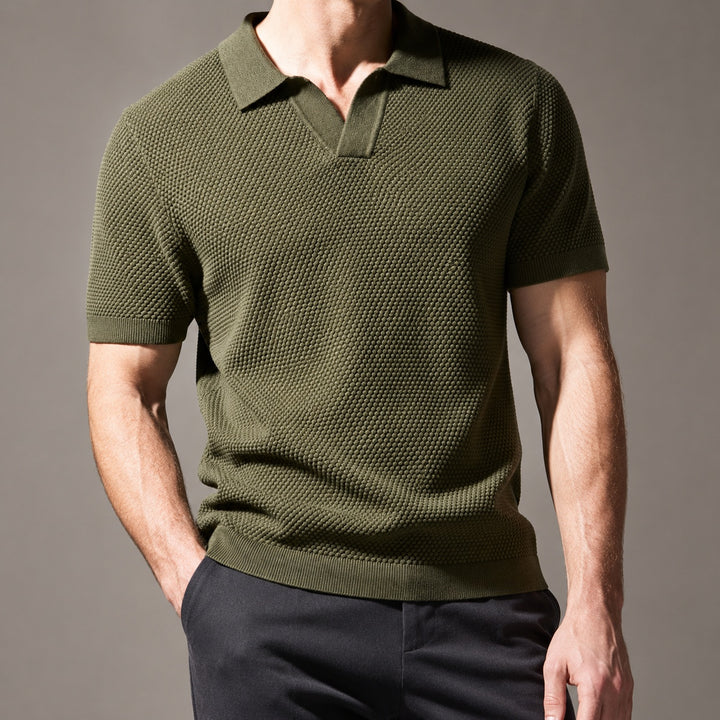 Granello Textured Knit Polo — ce_studio_07