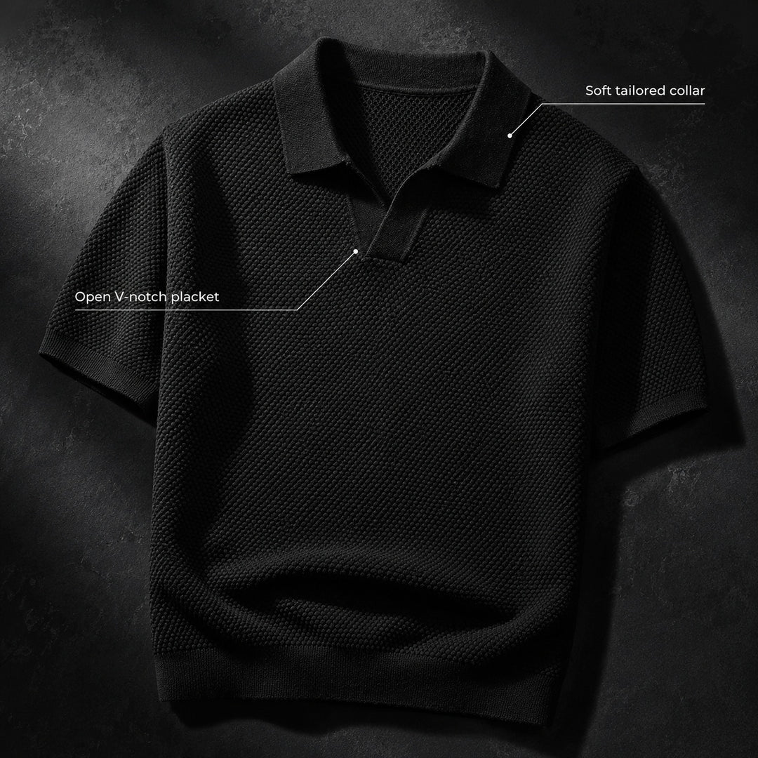 Granello Textured Knit Polo — ce_metastatic_08