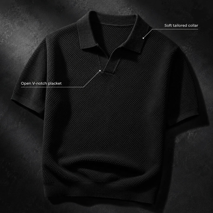 Granello Textured Knit Polo — ce_metastatic_08