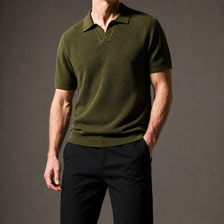 Granello Textured Knit Polo — ce_studio_01