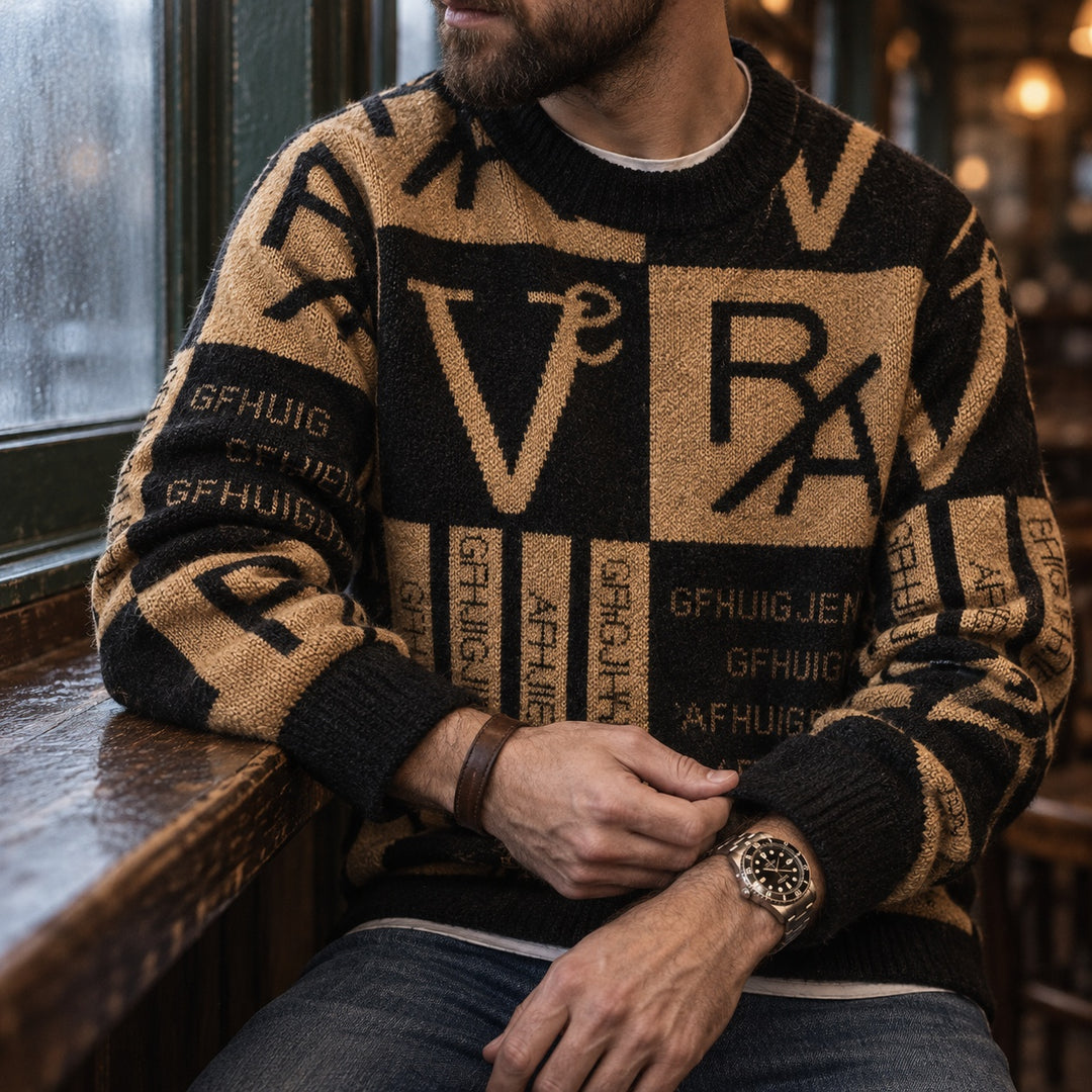 Headline Letter Sweater — ce_maiden_01