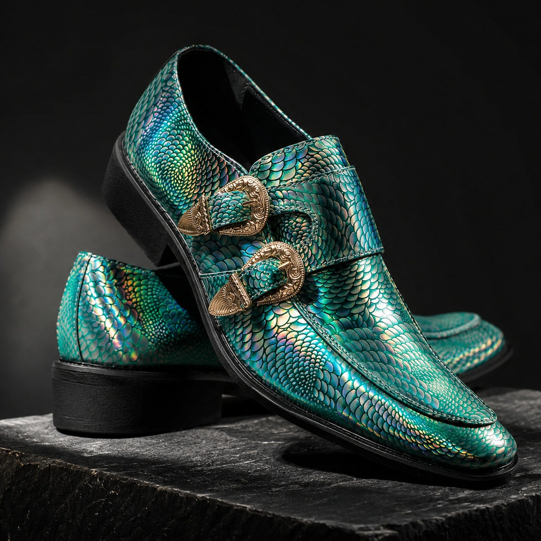 Iridiana Buckle Snake Loafers — ce_metastatic_01