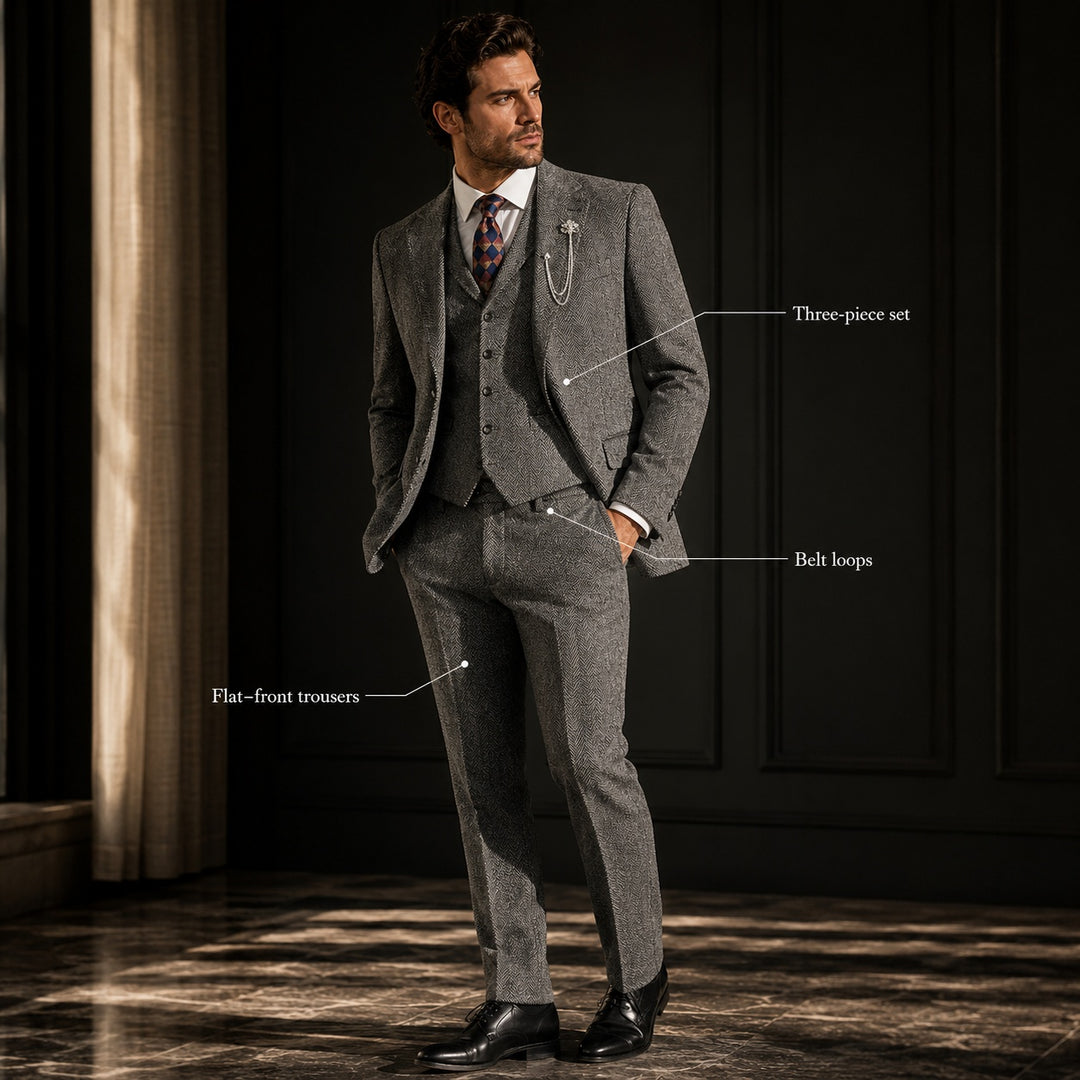 Lisca Herringbone Three-Piece Suit — ce_metastatic_06