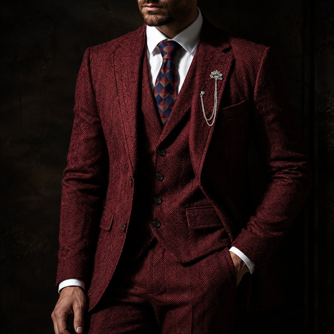 Lisca Herringbone Three-Piece Suit — ce_metastatic_07