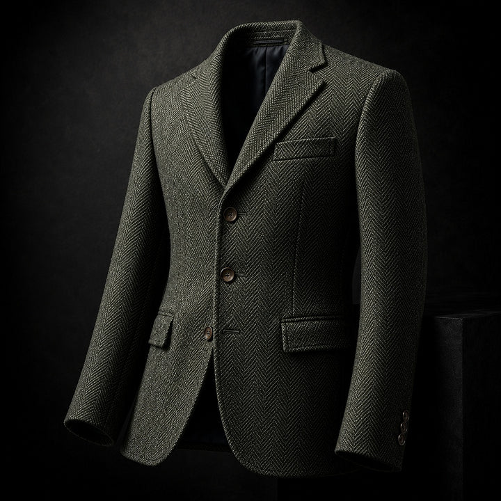Lisca Herringbone Tweed Blazer — ce_metastatic_01