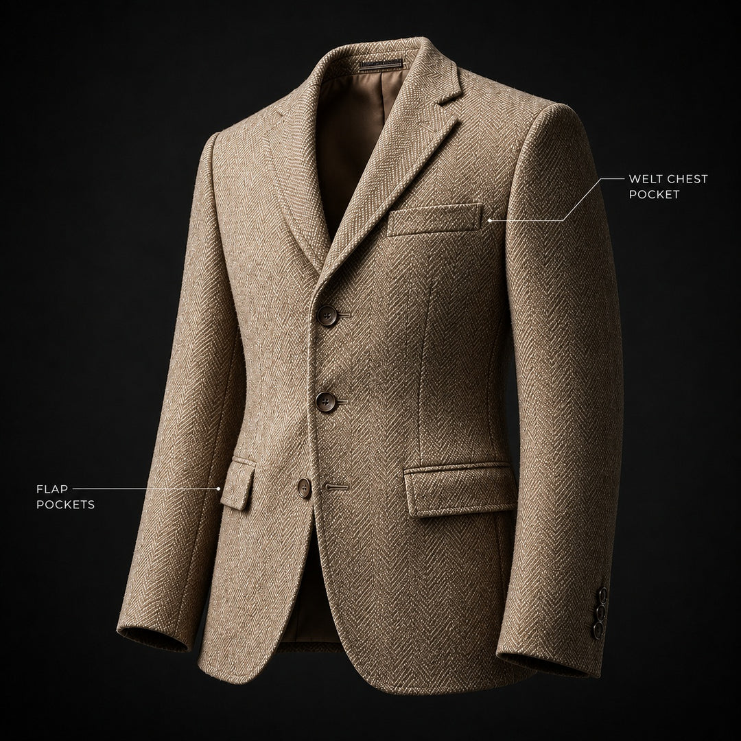 Lisca Herringbone Tweed Blazer — ce_metastatic_05