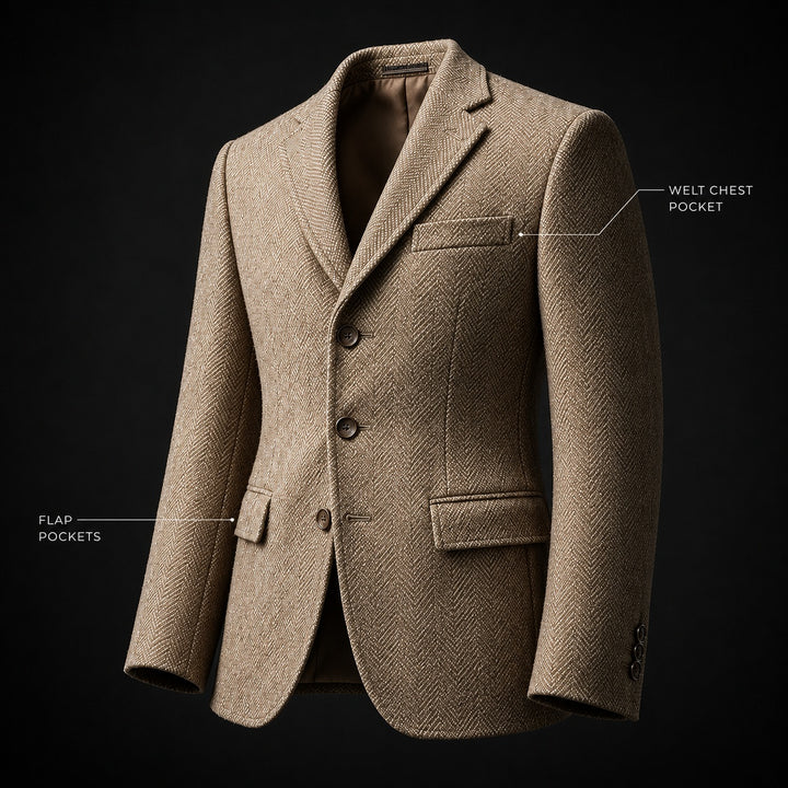 Lisca Herringbone Tweed Blazer — ce_metastatic_05
