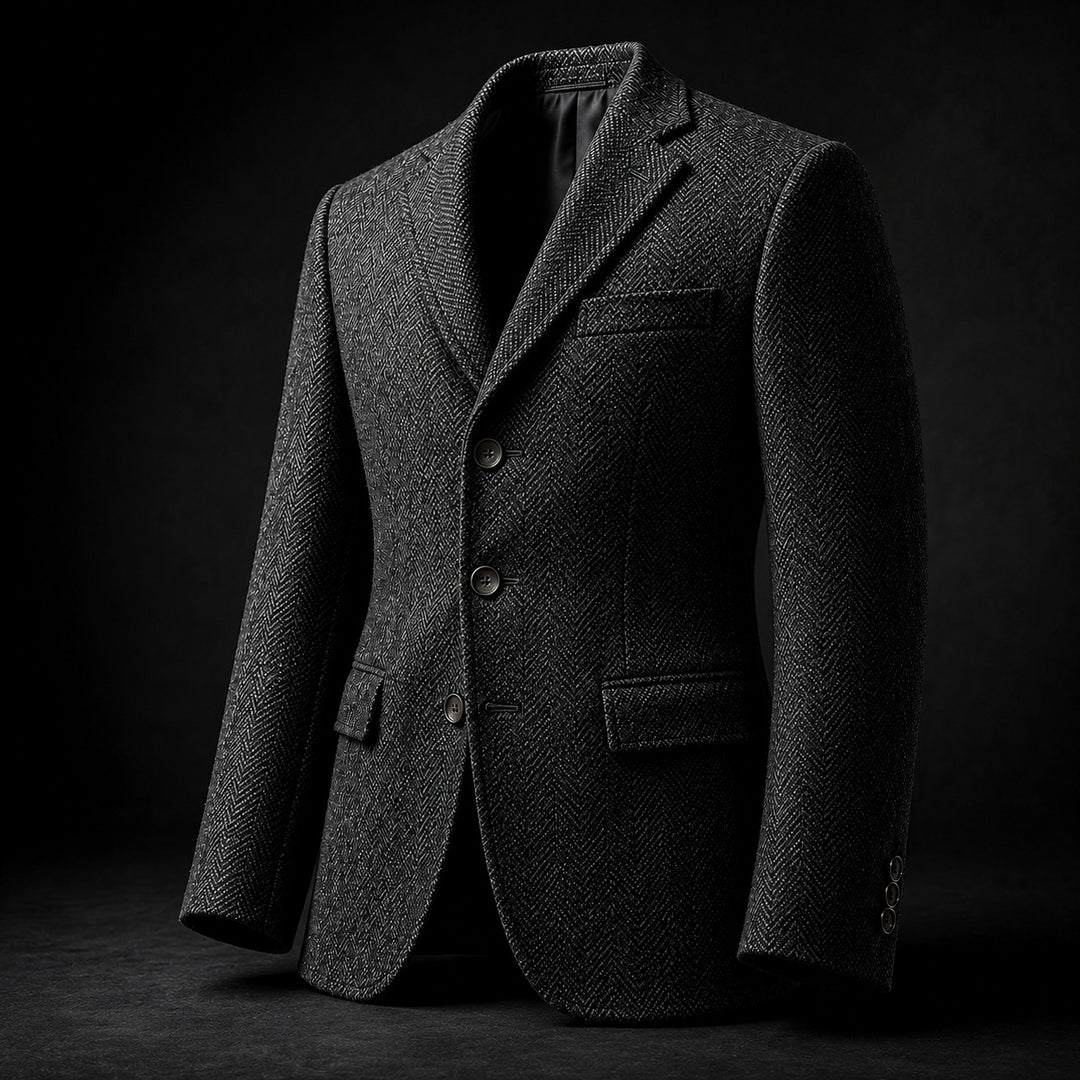 Lisca Herringbone Tweed Blazer — ce_metastatic_07