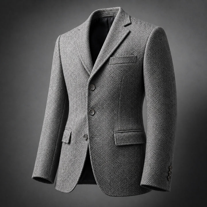 Lisca Herringbone Tweed Blazer — ce_metastatic_08