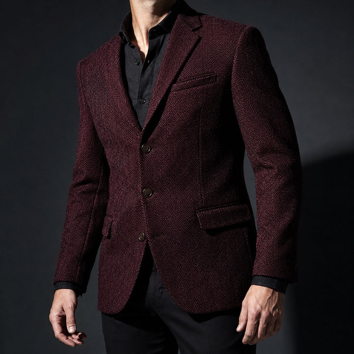 Lisca Herringbone Tweed Blazer — ce_studio_01