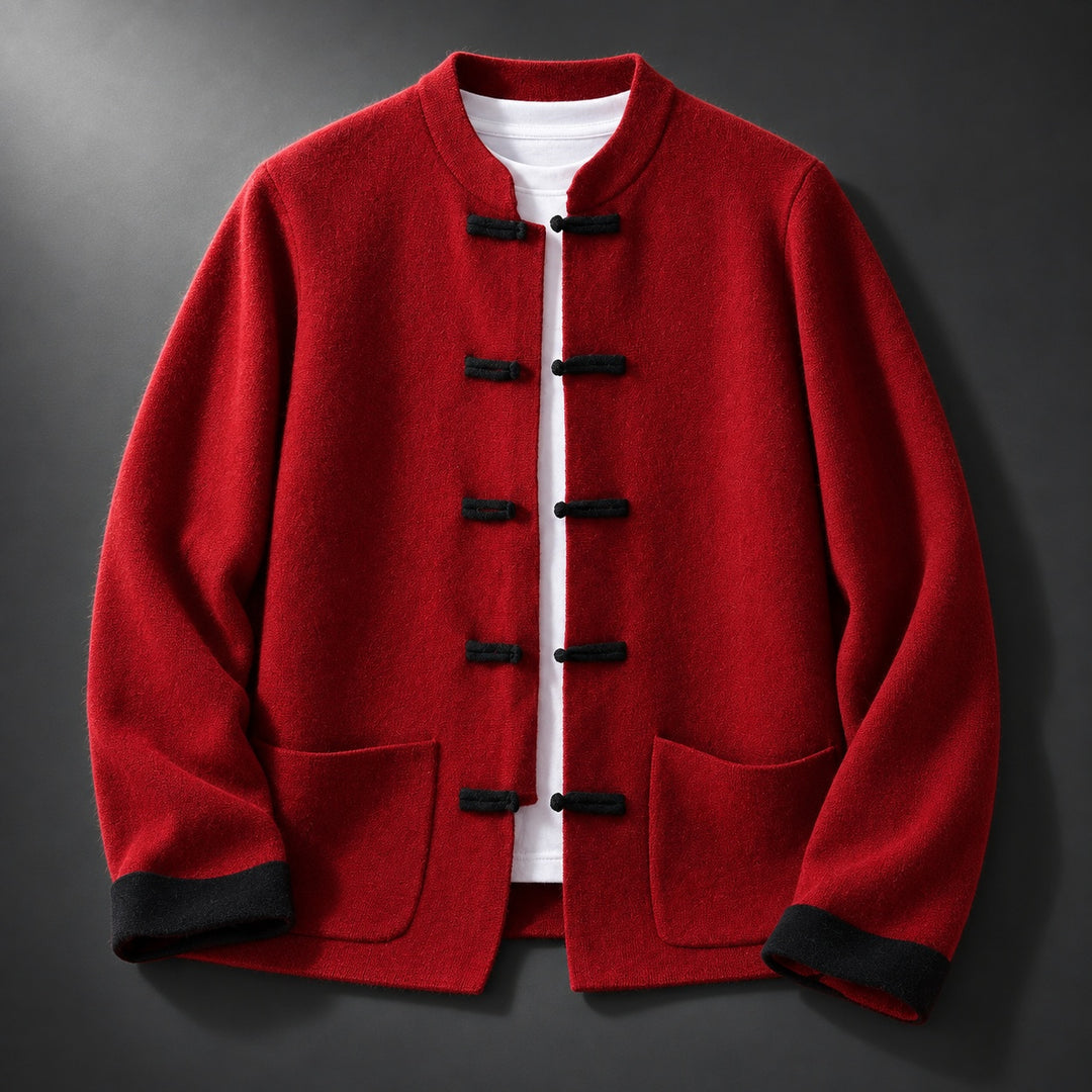 Mandarin Frog-Button Cardigan — ce_soul_s1_01