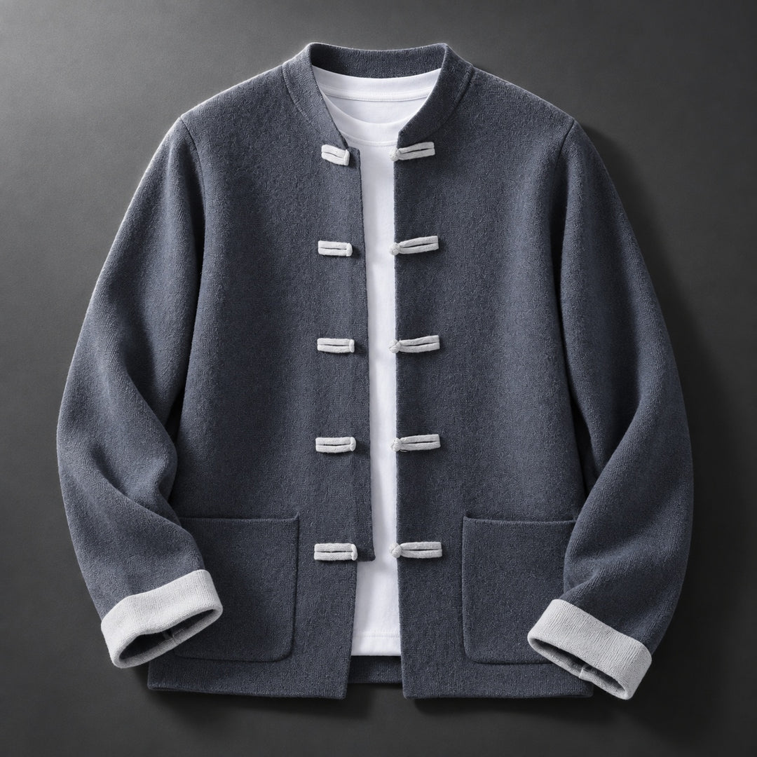 Mandarin Frog-Button Cardigan — ce_soul_s1_01