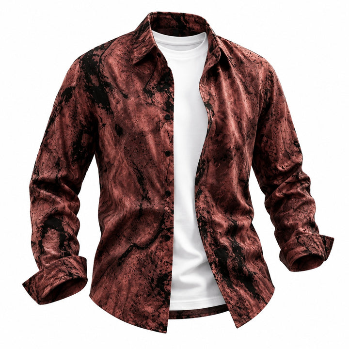 Marbled Print Resort Shirt — ce_wb_01
