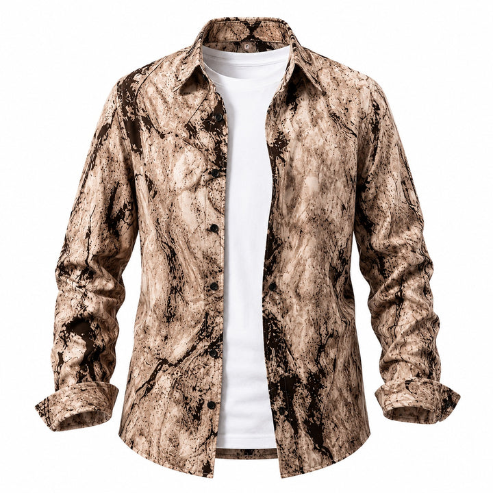 Marbled Print Resort Shirt — ce_wb_01