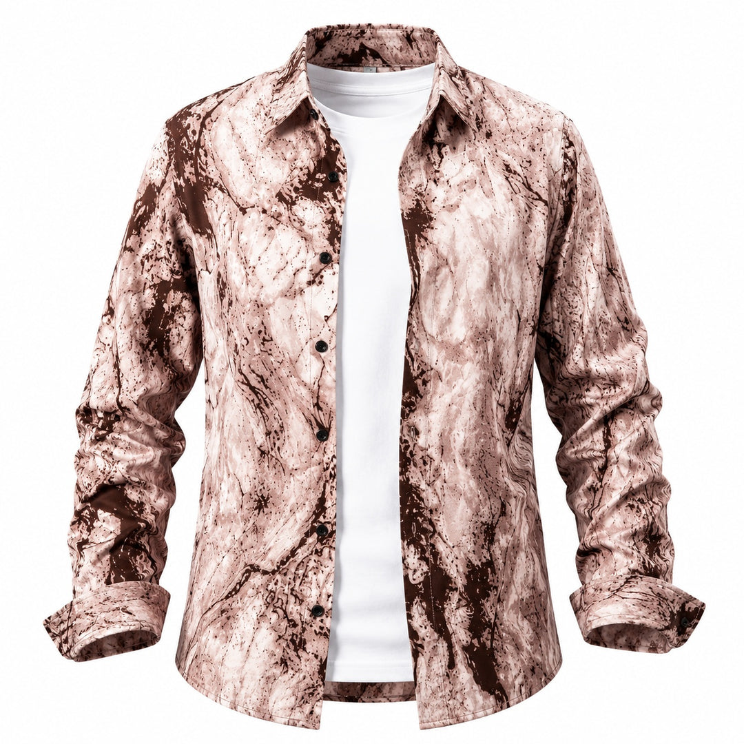 Marbled Print Resort Shirt — ce_wb_01