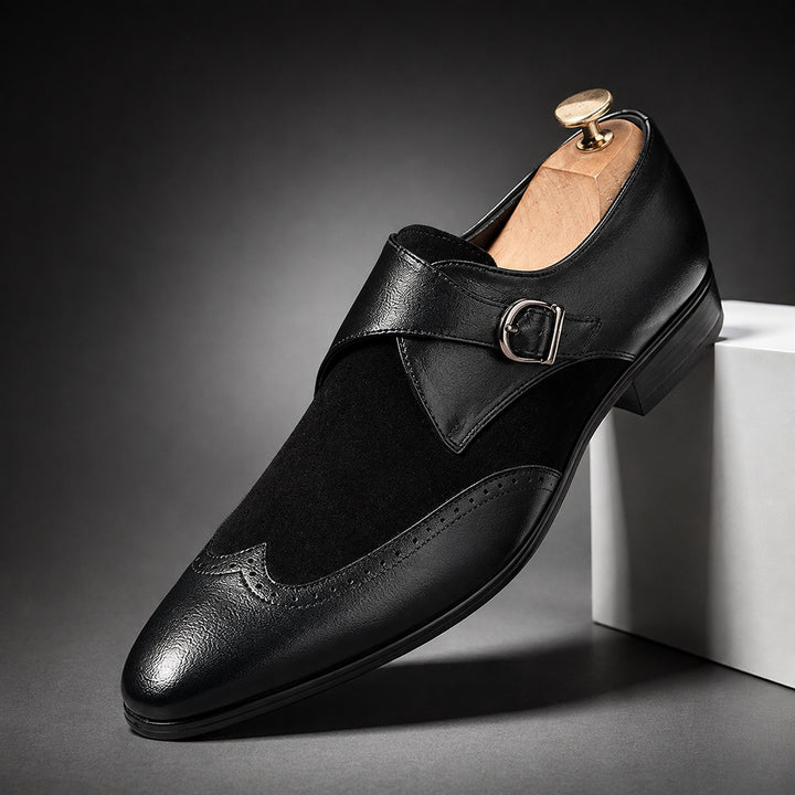 Marcolini Wingtip Monk Loafers — ce_angle_01