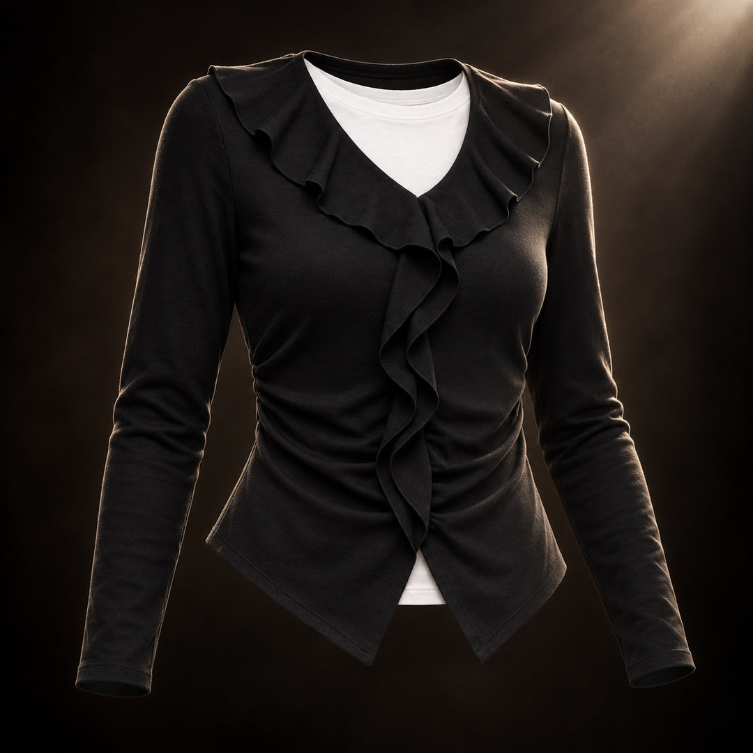 Margaux Ruffle V-Neck Top — ce_soul_s3_01