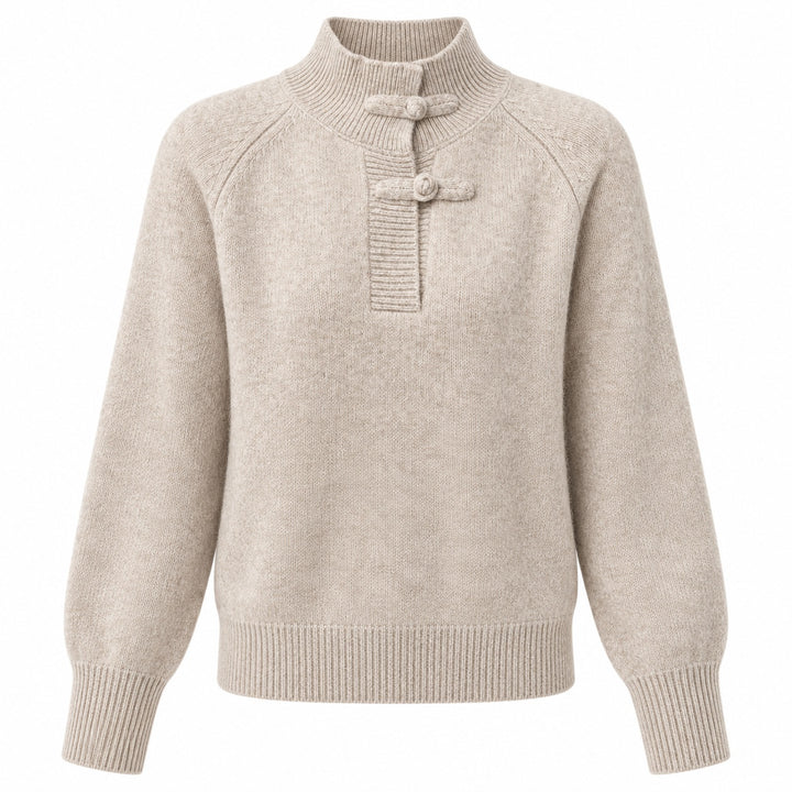 Mireille Frog-Button Sweater — ce_wb_01