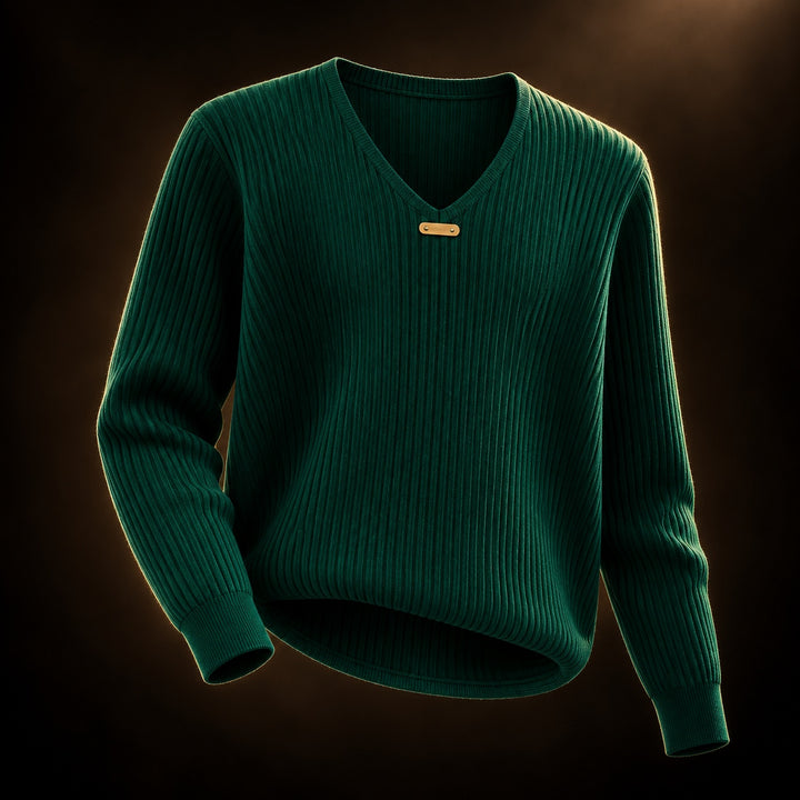 Mireille Ribbed V-Neck Sweater — ce_soul_s3_01