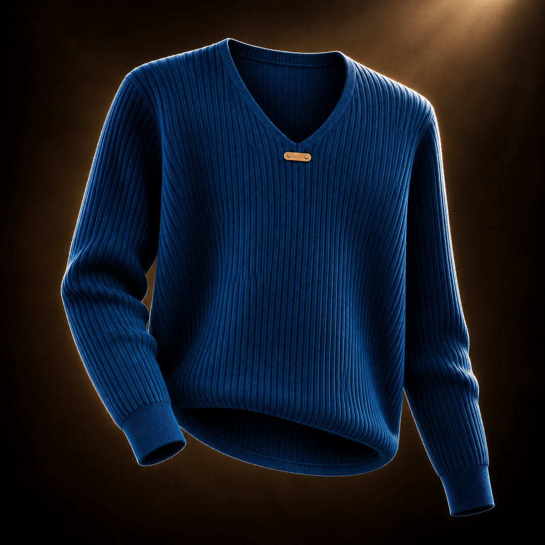 Mireille Ribbed V-Neck Sweater — ce_soul_s3_01