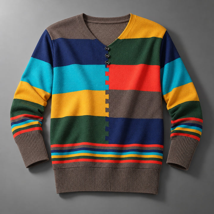 Mondrian Colorblock V-Neck Top — ce_soul_s1_01
