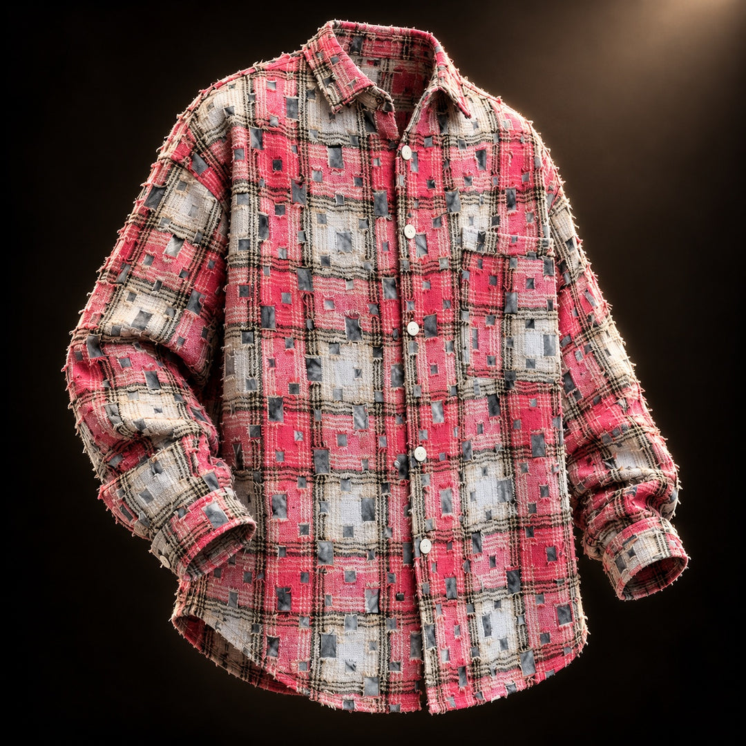 Mosaic Patchwork Plaid Shirt — ce_soul_s3_01