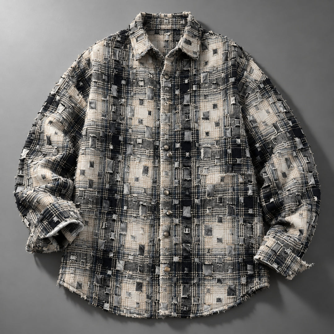 Mosaic Patchwork Plaid Shirt — ce_soul_s1_01
