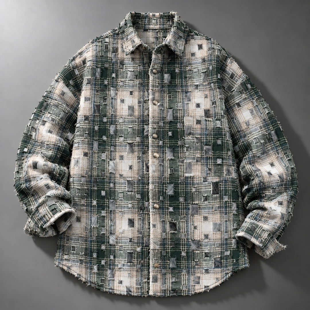 Mosaic Patchwork Plaid Shirt — ce_soul_s1_01