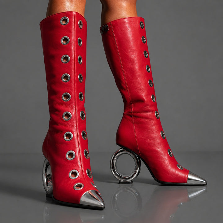 Occhiello Grommet Knee-High Boots — ce_brooklyn_s123_02