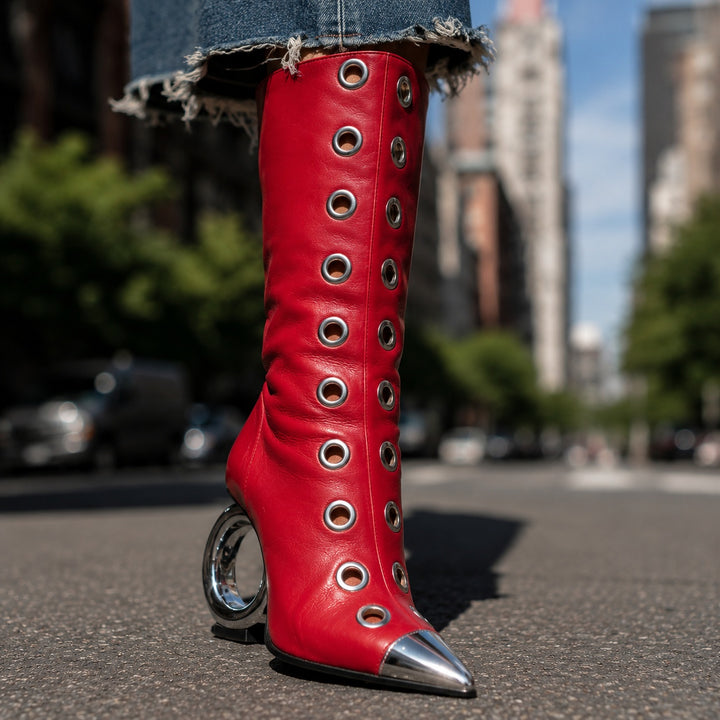 Occhiello Grommet Knee-High Boots — ce_brooklyn_s123_03