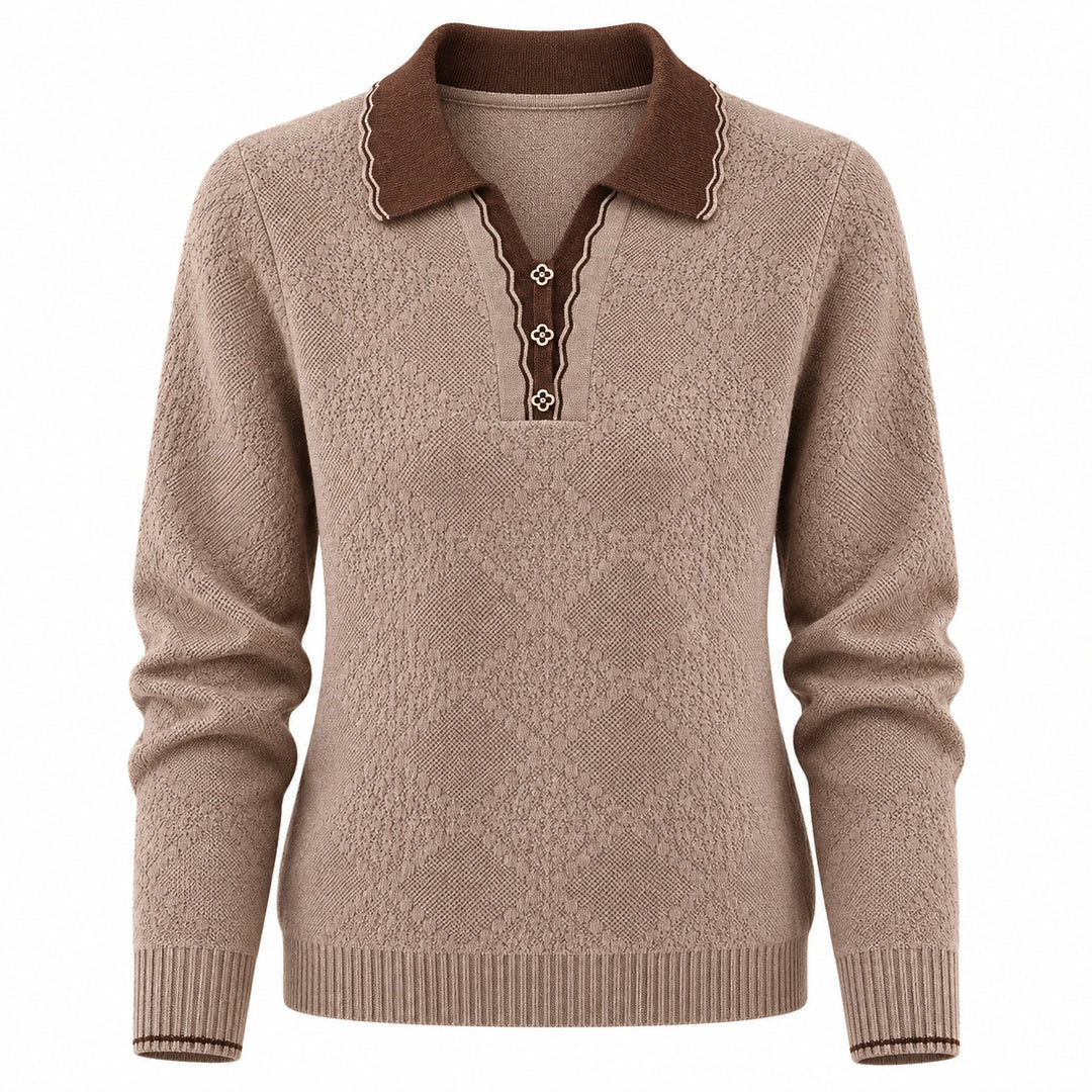 Odette Scallop Polo Sweater — ce_wb_01